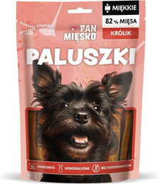 Produktbild von PAN MIĘSKO Belohnungssnack Sticks Kaninchen Monoprotein für Hunde 100 g