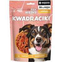Produktbild von PAN MIĘSKO Belohnungssnacks für Hunde mit Kaninchen Monoprotein und hohem Fleischanteil 100 g