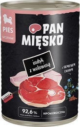 Pan Mięsko Hund Nassfutter Welpe Truthahn und Rind Hypoallergen Getreidefrei 12 x 400 g - 12 x 400 g – Bild 1 von 2