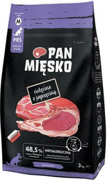 Produktbild von PAN MIĘSKO Hundefutter Kalb und Lamm für Senioren hypoallergen 3 kg