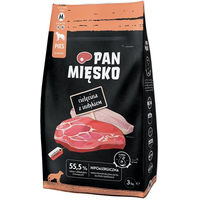 Produktbild von Pan Mięsko Hundefutter Kalb und Pute Hypoallergen Adult 3kg
