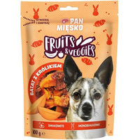 Produktbild von PAN MIĘSKO Hundesnack Fruits and Veggies mit Kaninchen und Süßkartoffel Monoprotein für Welpen 100 g