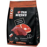 Produktbild von PAN MIĘSKO Hypoallergenes Trockenfutter für adulte Katzen mit Rind, Hirsch und Huhn 400 g