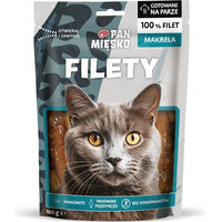Produktbild von PAN MIĘSKO Katzen Leckerli Makrele Filets für erwachsene Katzen 100 g