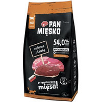 Produktbild von PAN MIĘSKO Katzenfutter Kalb mit Ente und Huhn Hypoallergen Adult 1,6 kg