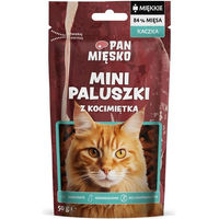 Produktbild von PAN MIĘSKO Mini Sticks Ente mit Katzenminze Katzen Leckerli für erwachsene Katzen 50 g