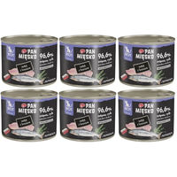 Produktbild von PAN MIĘSKO Nassfutter für Kätzchen mit Pute und Lachs hypoallergen mit hohem Fleischanteil 6x200 g