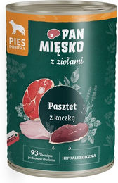 Pan Mięsko Nassfutter Pastete mit Ente für adulte Hunde getreidefrei 12 x 400 g - 12 x 400 g – Bild 1 von 2