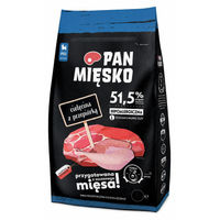 Produktbild von PAN MIĘSKO Puppy Trockenfutter für Hunde Kalb mit Wachtel 3kg