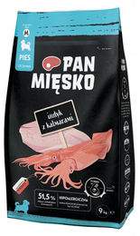 PAN MIĘSKO Trockenfutter für Hunde Welpe Truthahn mit Tintenfisch 9kg – Bild 1 von 1