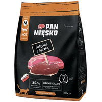 Produktbild von PAN MIĘSKO Trockenfutter für adulte Katzen mit Kalb, Ente und Huhn hypoallergen 400 g