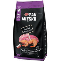 Produktbild von PAN MIĘSKO Trockenfutter für adulte Katzen mit Kalb, Garnele und Huhn hypoallergen 1,6 kg