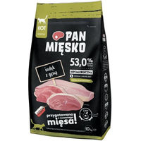 Produktbild von PAN MIĘSKO Trockenfutter für Katzen Truthahn und Gans hypoallergen Adult 2x10 kg