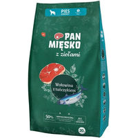 Produktbild von PAN MIĘSKO Trockenfutter für kleine Hunde Adult mit Rind, Thunfisch und Huhn hypoallergen 20 kg