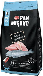 Produktbild von PAN MIĘSKO Trockenfutter Huhn und Forelle für adulte Katzen hypoallergen 1,6 kg