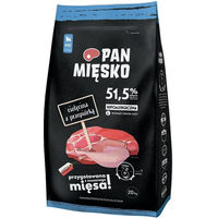 Produktbild von PAN MIĘSKO Trockenfutter Kalb mit Wachtel für Welpen Hypoallergen 20 kg
