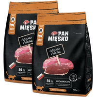 Produktbild von PAN MIĘSKO Trockenfutter Kalb und Ente Hypoallergen für adulte Katzen 800 g