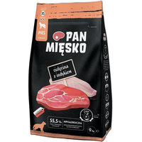 Produktbild von PAN MIĘSKO Trockenfutter Kalb und Truthahn für adulte Hunde XS hypoallergen 9kg
