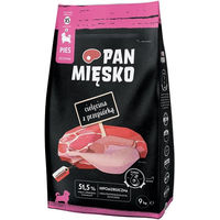 Produktbild von PAN MIĘSKO Trockenfutter Kalb und Wachtel für Welpen kleiner Rassen 9 kg - 2 x 9 kg