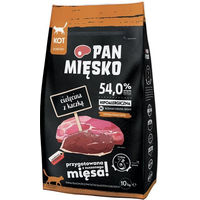 Produktbild von PAN MIĘSKO Trockenfutter Kalbfleisch mit Ente Hypoallergenes Katzenfutter für adulte Katzen 10kg