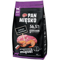 Produktbild von PAN MIĘSKO Trockenfutter Kalbfleisch mit Garnelen für erwachsene Katzen hypoallergen 10 kg