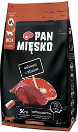 Pan Mięsko Trockenfutter Rind mit Hirsch für adulte Katzen hypoallergen 5 kg - 5 kg – Bild 1 von 3