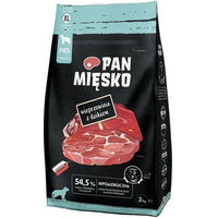 Produktbild von PAN MIĘSKO Trockenfutter Schwein und Wild hypoallergen für adulte Hunde 3 kg