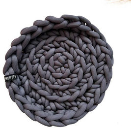 PANAPUFA Luxus-Hundebett aus Big Cotton für kleine Hunde und Katzen, grau, 45 cm, hypoallergen und vegan – Bild 1 von 1