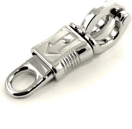 Produktbild von Panikkarabiner für Pferde mit festem rundem Auge von Umbria Equitazione aus Metall