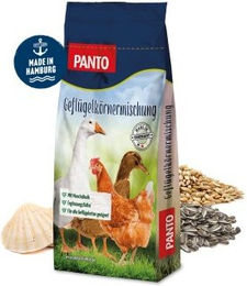PANTO Geflügelkörnermischung GKM Hühnerfutter mit Muschelkalk für Hühner Enten und Puten 25kg - 25 kg – Bild 1 von 6