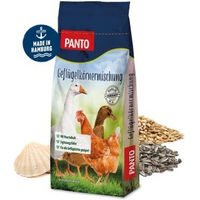 Produktbild von PANTO Geflügelkörnermischung GKM Hühnerfutter mit Muschelkalk für Hühner Enten und Puten 25kg - 25 kg