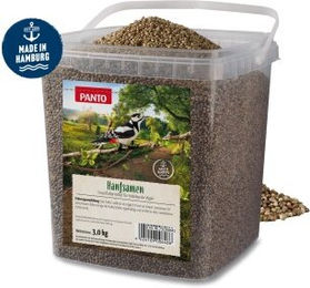 Panto Hanfsamen Ergänzungsfutter für Wildvögel wie Meisen 3 kg – Bild 1 von 3