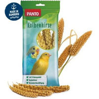 Produktbild von PANTO Kolbenhirse naturbelassen für Wellensittiche und Kanarienvögel 18 x 100 g - 18 x 100 g