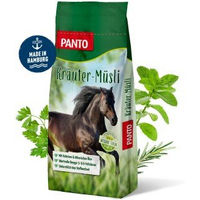 Produktbild von PANTO Kräutermüsli mit Wisan-Lein Pferdefutter 20 kg zur Unterstützung von Verdauung und Atemwegen - 20 kg