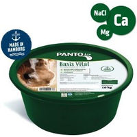 Produktbild von Panto LIX Mineralleckschale Basis Vital für Pferde 10kg Mineralstein mit Spurenelementen - 10 kg
