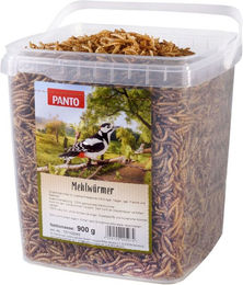 PANTO Mehlwürmer getrocknetes Insektenfutter für Wildvögel und Nager 900g - 900 g – Bild 1 von 8