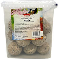 Produktbild von PANTO Meisenknödel für Meisen und Wildvögel mit Getreideflocken und Sonnenblumenkernen 30er Pack - 30 x 95 g