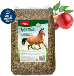 PANTO Pferdefutter Apfelmüsli mit Wisan-Lein 15kg zur Unterstützung der Verdauung – Bild 1 von 7