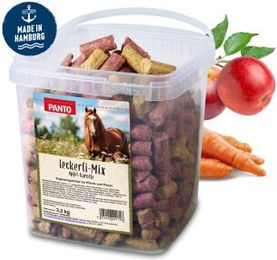 PANTO Pferdeleckerli Mix Apfel & Karotte Pellets 3,2 kg Trainingssnacks für Pferde – Bild 1 von 6