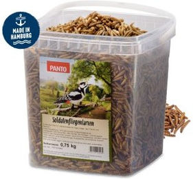 Panto Soldatenfliegenlarven getrocknetes Ergänzungsfutter für Wildvögel, Reptilien und Fische 750 g - 750 g – Bild 1 von 6