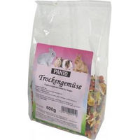 Produktbild von PANTO Trockengemüse Ergänzungsfutter für Hamster, Kaninchen und Meerschweinchen naturbelassen ohne Zuckerzusatz 500g - 500 g