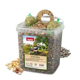 PANTO Wildvogel Winterbox mit Streufutter, Meisenknödeln und Meisenring 3 kg - 3 kg – Bild 1 von 7