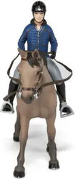 Produktbild von Papo Figur Set Pferd beim Reiten mit Reiter