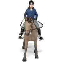 Produktbild von Papo Figur Set Pferd beim Reiten mit Reiter