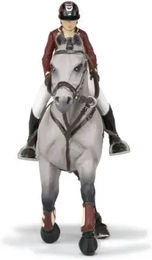 Produktbild von Papo Spielfigur Pferd mit Reiterin Showpferd Figur Set