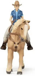 Produktbild von Papo Spielfigur Pferd Western mit Reiterin