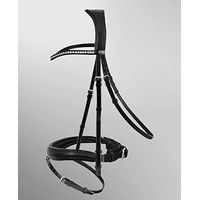 Produktbild von Passier Atlas Trensenknopfzaum aus Leder für Ponys in Schwarz