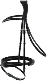 Produktbild von Passier Blue Spirit Trense PA englisch kombiniert aus Leder in Blau Schwarz