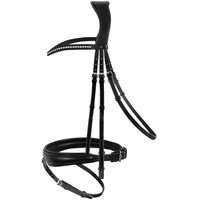Produktbild von Passier Blue Spirit Trense PA englisch kombiniert aus Leder in Blau Schwarz
