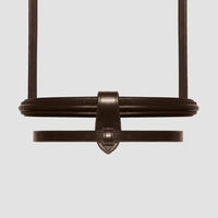 Produktbild von Passier Fly High Trense anatomisch geformt für Warmblut in Braun mit Messingbeschlägen